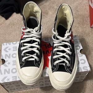 Converse x Comme Des Garçons PLAY chuck size 8 men’s 10 women’s